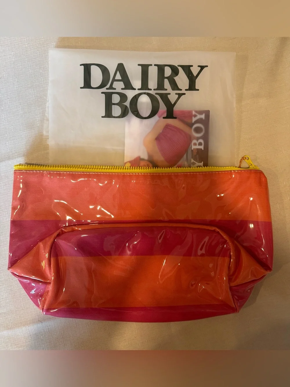 Dairy Boy Make Up Bag Large NWT